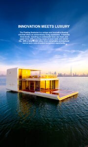 The Floating Seahorse is a unique and innovative floating villa that offers an extraordinary living experience. It features three levels, including an underwater level, sea level, and upper level, with stunning views of coral reefs and marine life. With a total of 133 villas, it is a remarkable architectural marvel and a one-of-a-kind investment opportunity.
