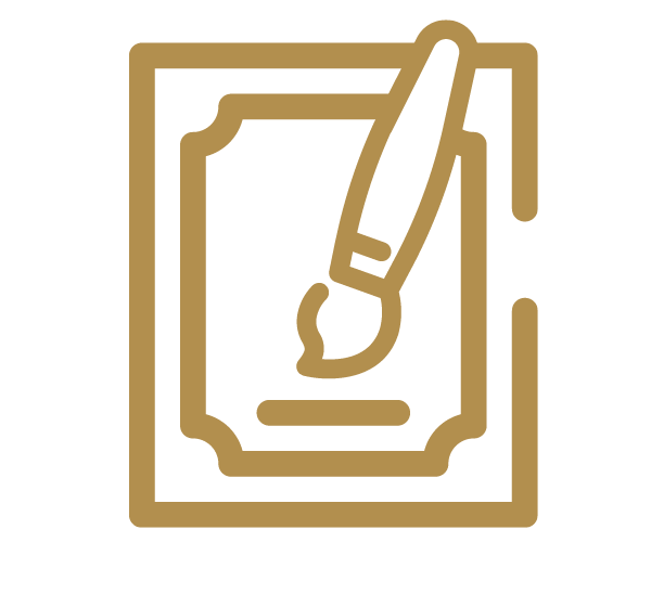 Artist Hotel painting Artboard Icon