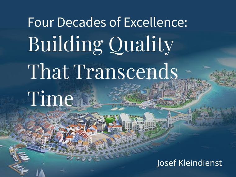 Blending European design to Dubai Real Estate by Josef Kleindienst