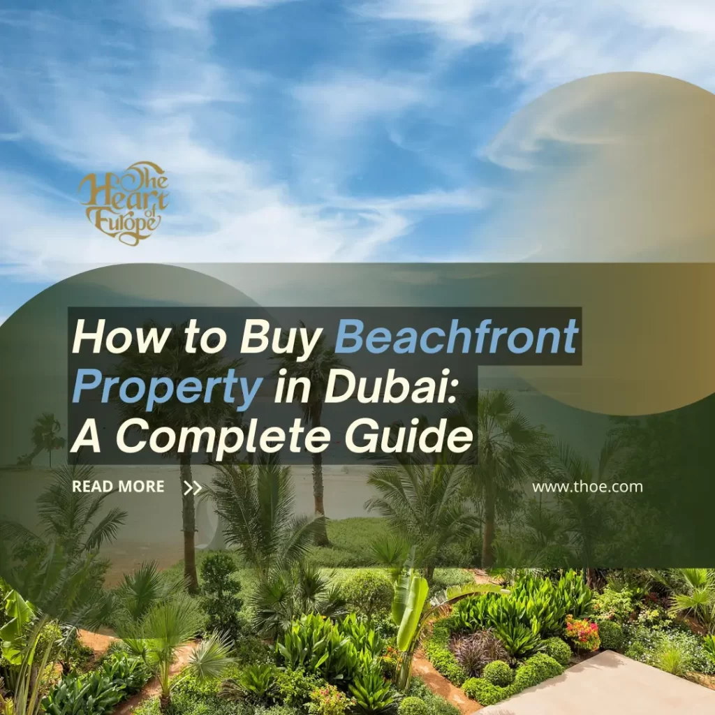 Luxury beachfront property in Dubai with sea view