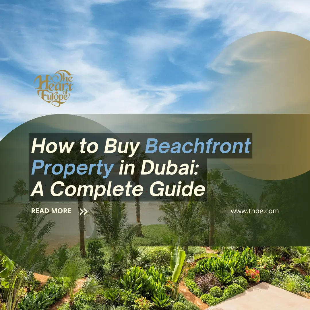 Luxury beachfront property in Dubai with sea view