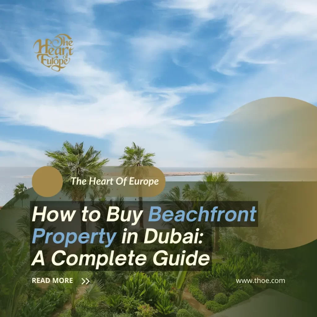 Luxury beachfront property in Dubai with sea view